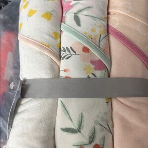 Cloud island 3 pc bundle of baby hooded towels